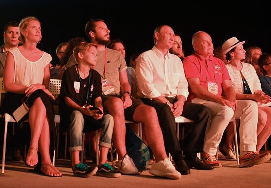 Russian President Vladimir Putin visits Crimea