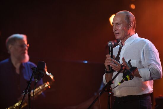 Russian President Vladimir Putin visits Crimea