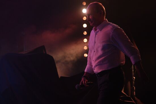 Russian President Vladimir Putin visits Crimea