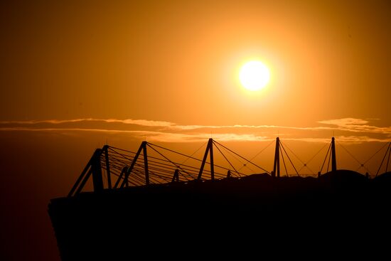 Rostov Arena under construction in Rostov-on-Don