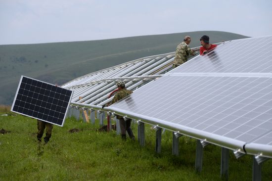 Maima Solar Power Plant in Altai Republic