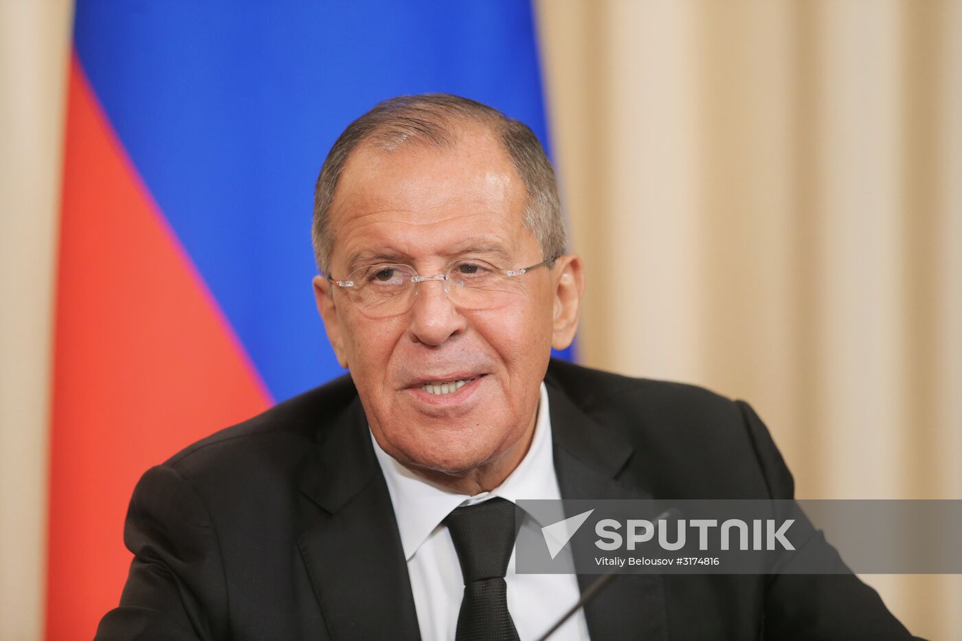 Russian Foreign Minister Sergei Lavrov meets with Egyptian Foreign Minister Sameh Shoukry