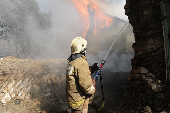 Fire in Rostov-on-Don