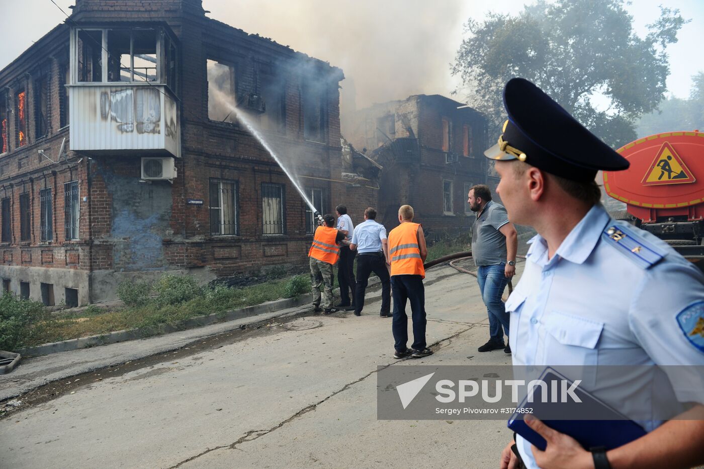 Fire in Rostov-on-Don