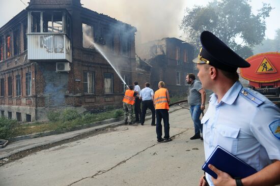 Fire in Rostov-on-Don