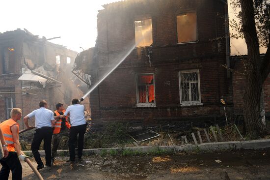 Fire in Rostov-on-Don
