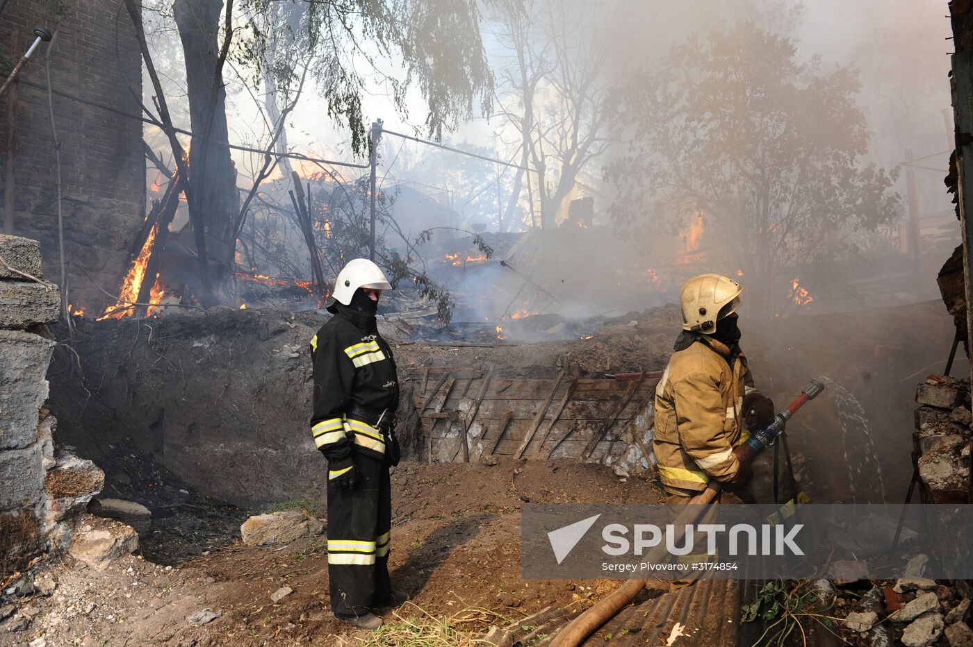 Fire in Rostov-on-Don