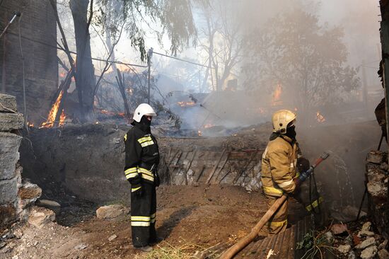 Fire in Rostov-on-Don