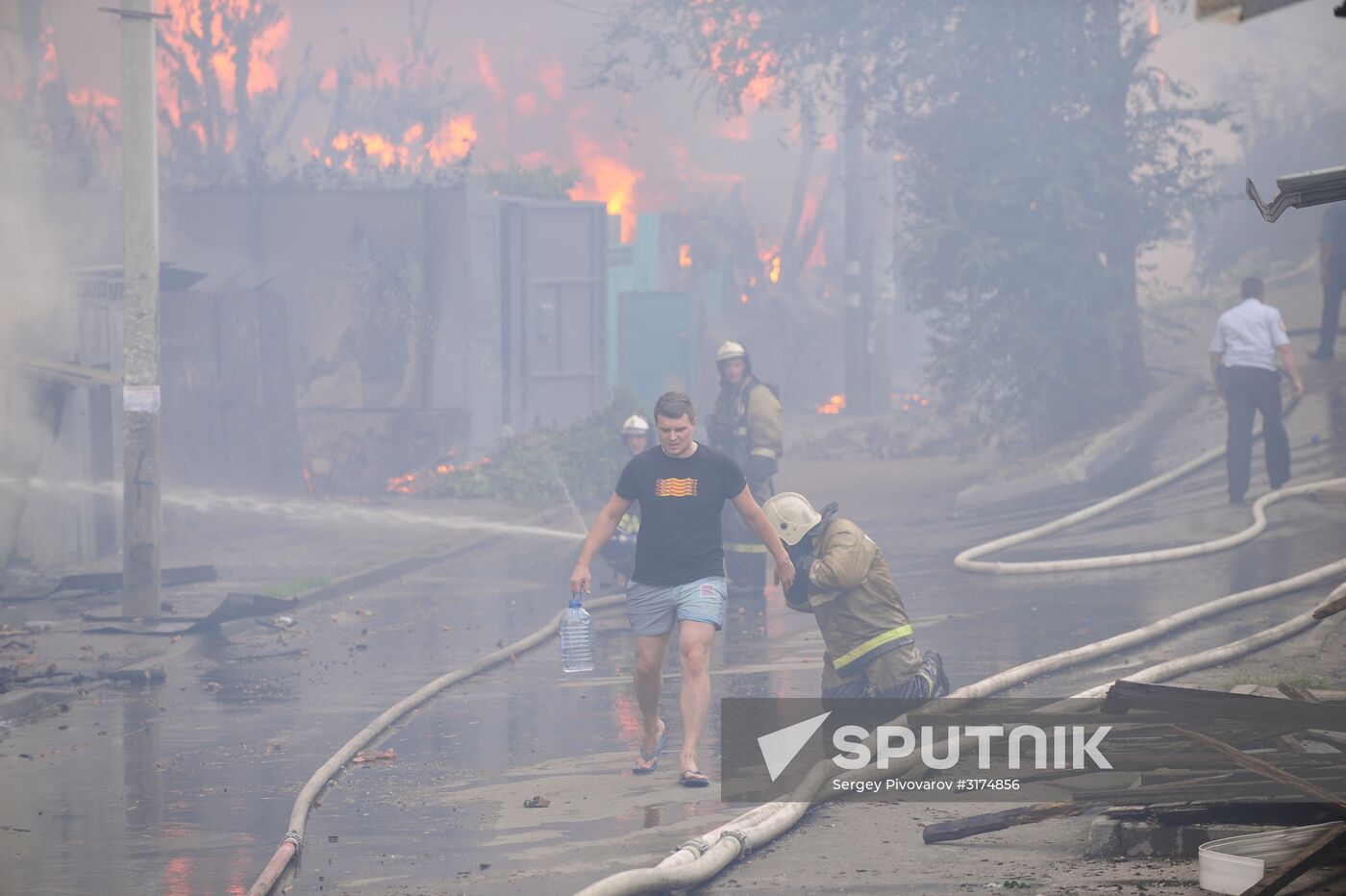 Fire in Rostov-on-Don