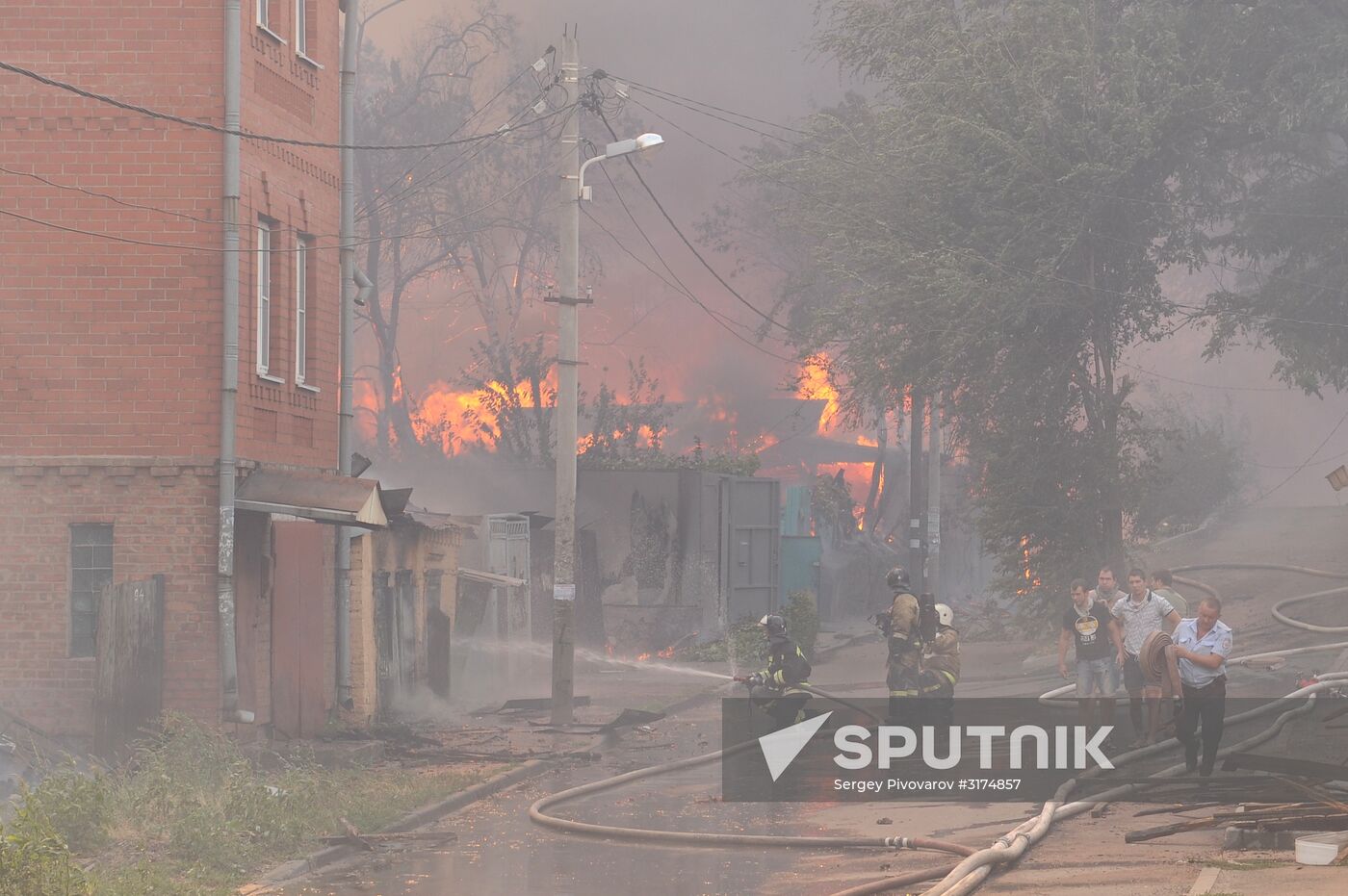 Fire in Rostov-on-Don