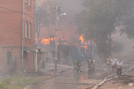 Fire in Rostov-on-Don