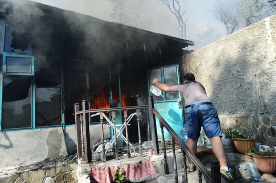 Fire in Rostov-on-Don