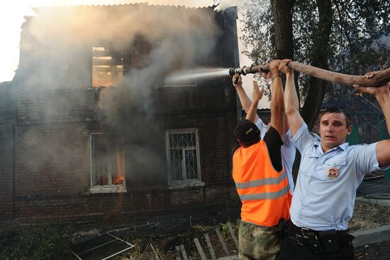 Fire in Rostov-on-Don