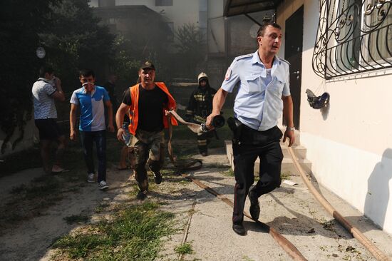 Fire in Rostov-on-Don