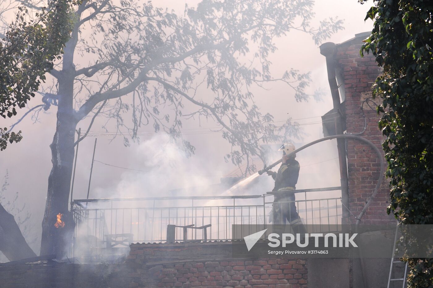 Fire in Rostov-on-Don