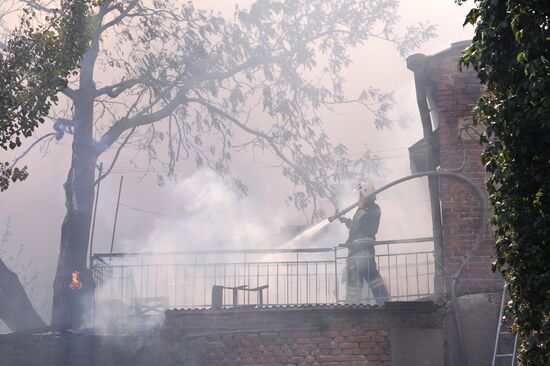 Fire in Rostov-on-Don