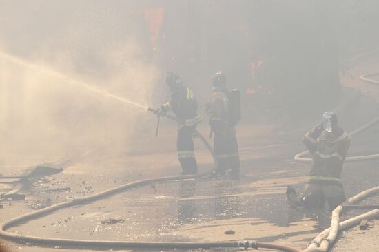 Fire in Rostov-on-Don