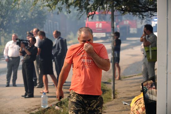 Fire in Rostov-on-Don