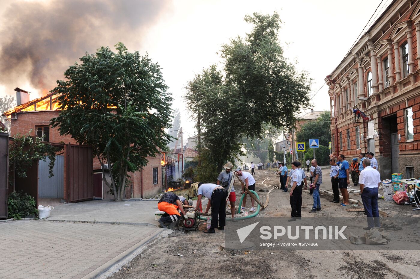 Fire in Rostov-on-Don