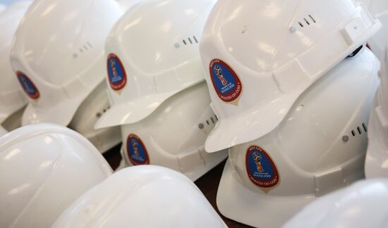 Rostov-on-Don's Rostov Arena football stadium construction site