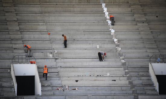 Rostov-on-Don's Rostov Arena football stadium construction site