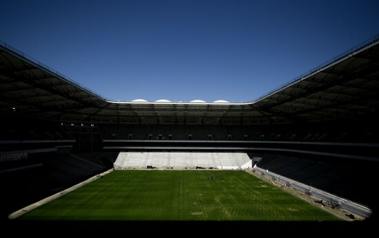 Rostov-on-Don's Rostov Arena football stadium construction site