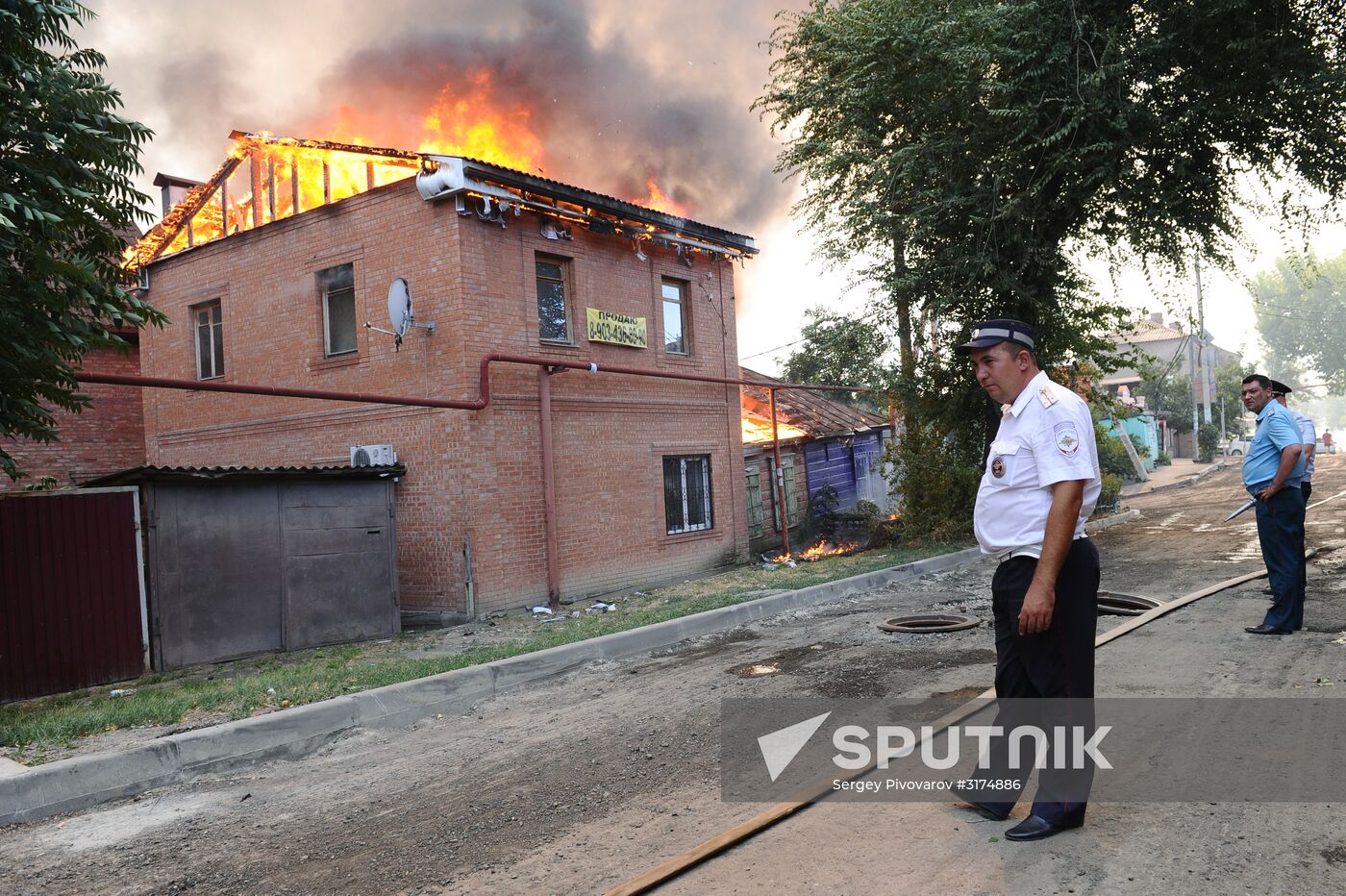 Fire in Rostov-on-Don