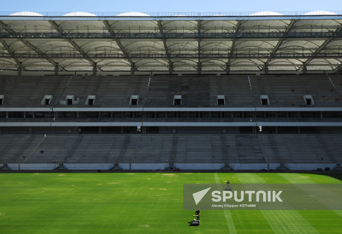 Rostov-on-Don's Rostov Arena football stadium construction site