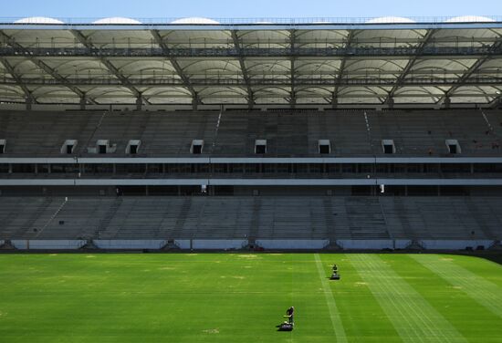 Rostov-on-Don's Rostov Arena football stadium construction site