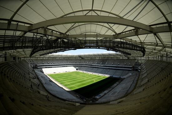 Rostov-on-Don's Rostov Arena football stadium construction site