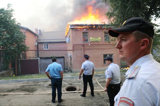 Fire in Rostov-on-Don