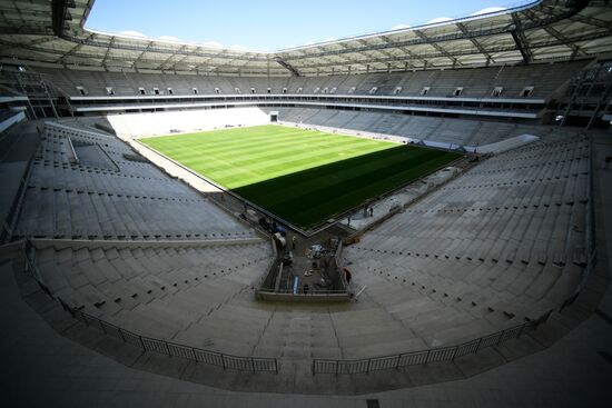 Rostov-on-Don's Rostov Arena football stadium construction site