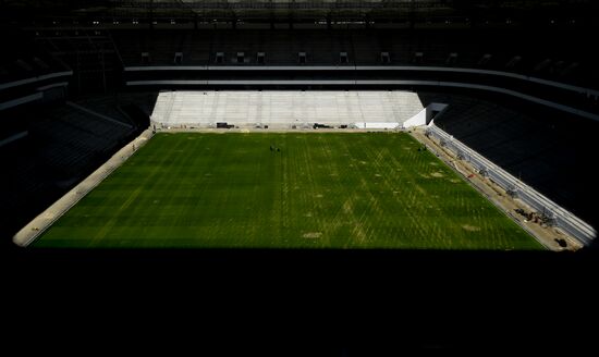 Rostov-on-Don's Rostov Arena football stadium construction site