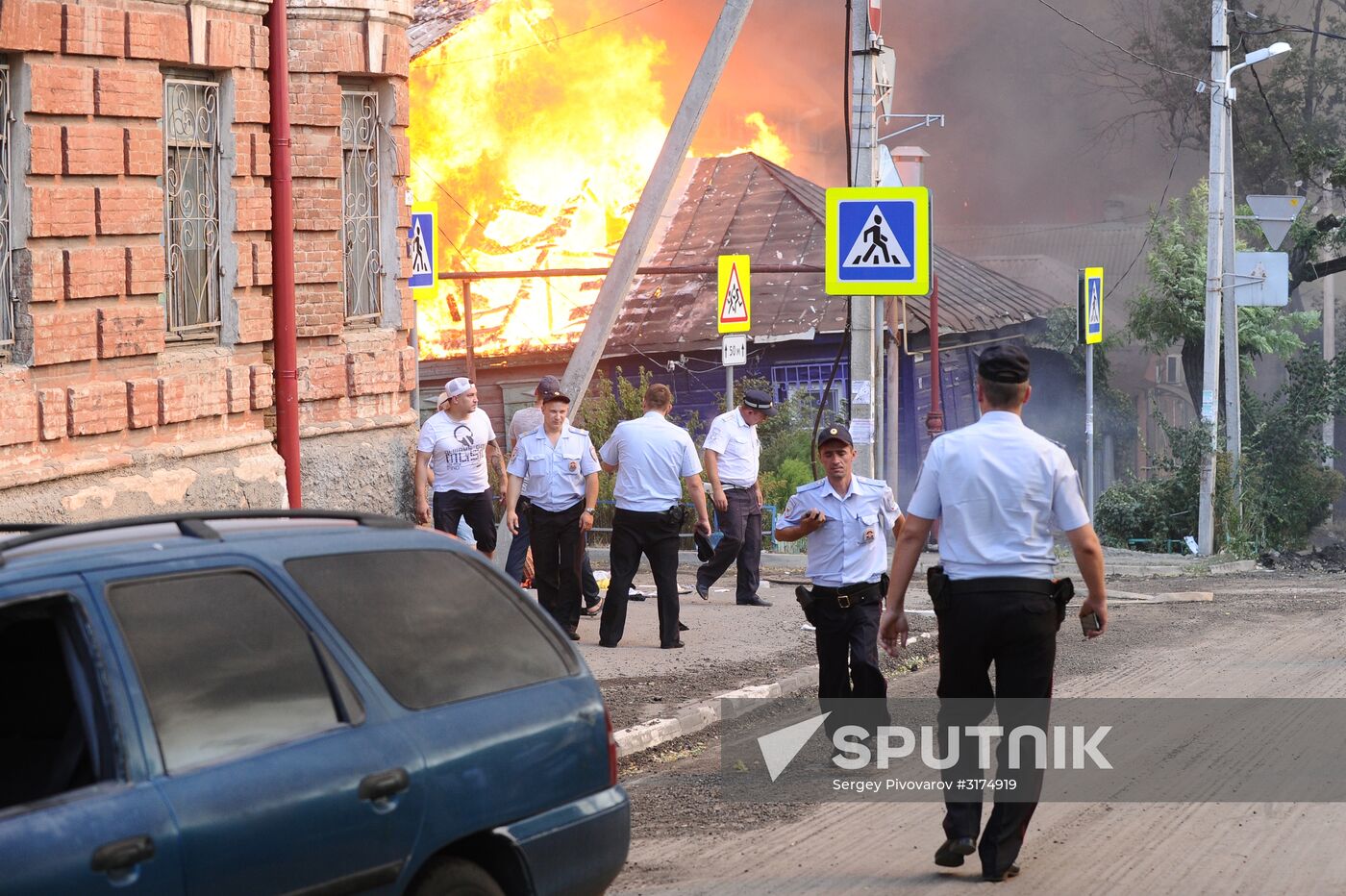 Fire in Rostov-on-Don
