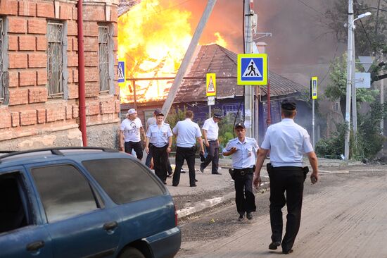 Fire in Rostov-on-Don
