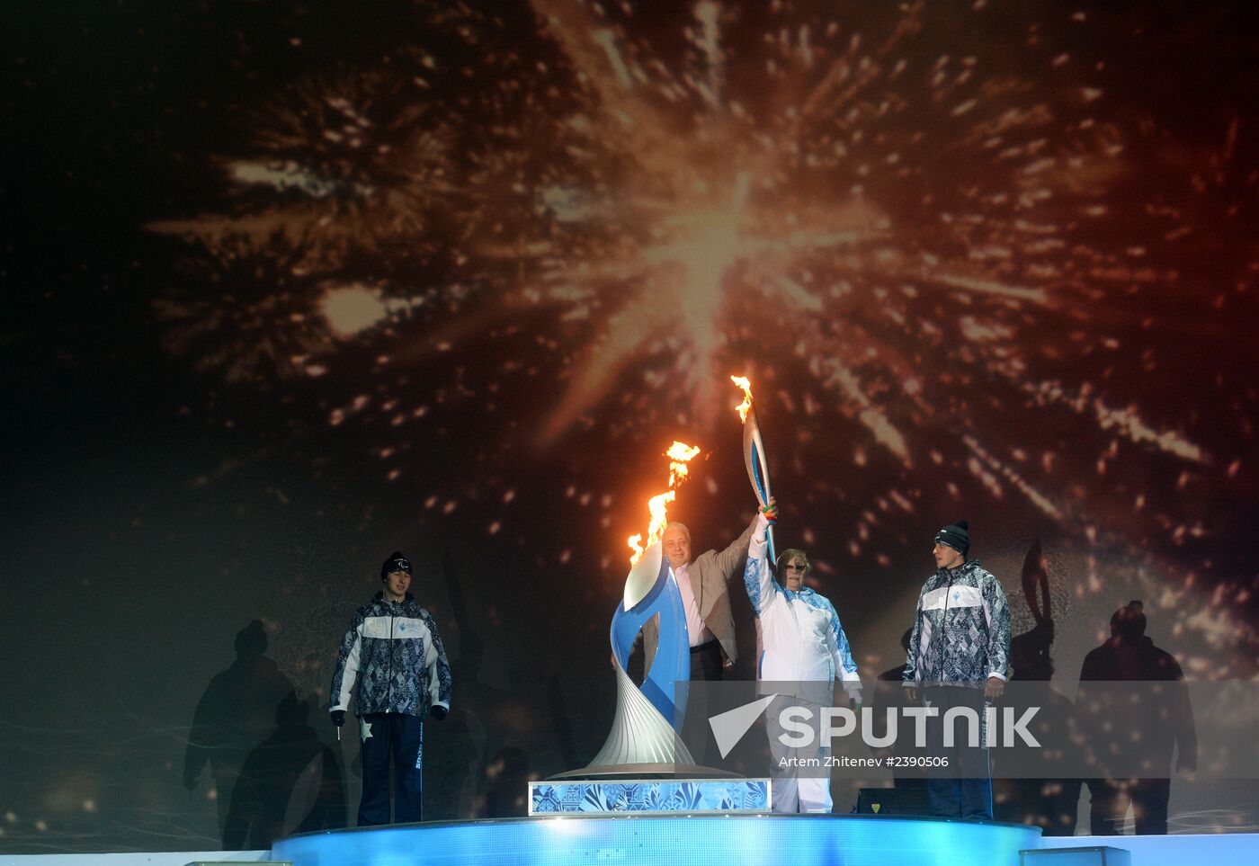 Sochi 2014 Paralympic torch relay. Moscow