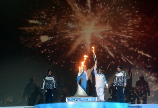 Sochi 2014 Paralympic torch relay. Moscow