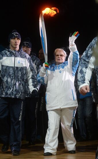 Sochi 2014 Paralympic torch relay. Moscow