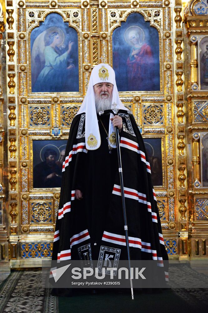 Patriarchal service in Christ the Savior Cathedral on Forgiveness Sunday
