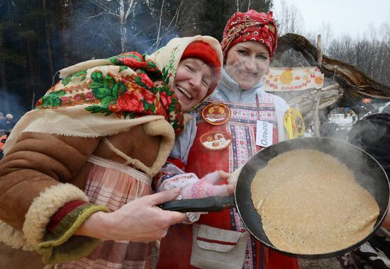 Celebration of Maslenitsa in Moscow and Moscow Region