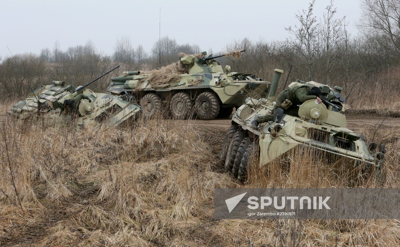 Baltic Fleet holds military exercise in Kaliningrad region