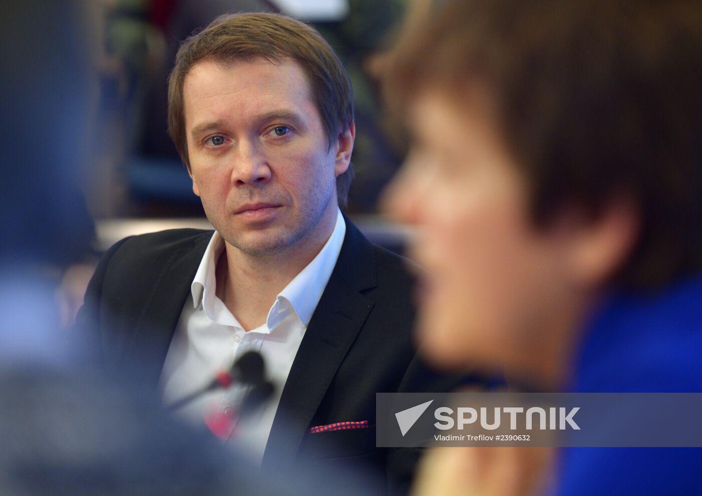 New conference on Warsaw's National Theater's production of "ICE" staged by K. Bogomolov