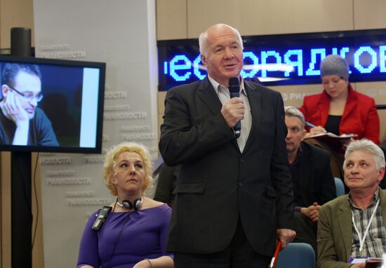 New conference on Warsaw's National Theater production of "ICE" staged by K. Bogomolov