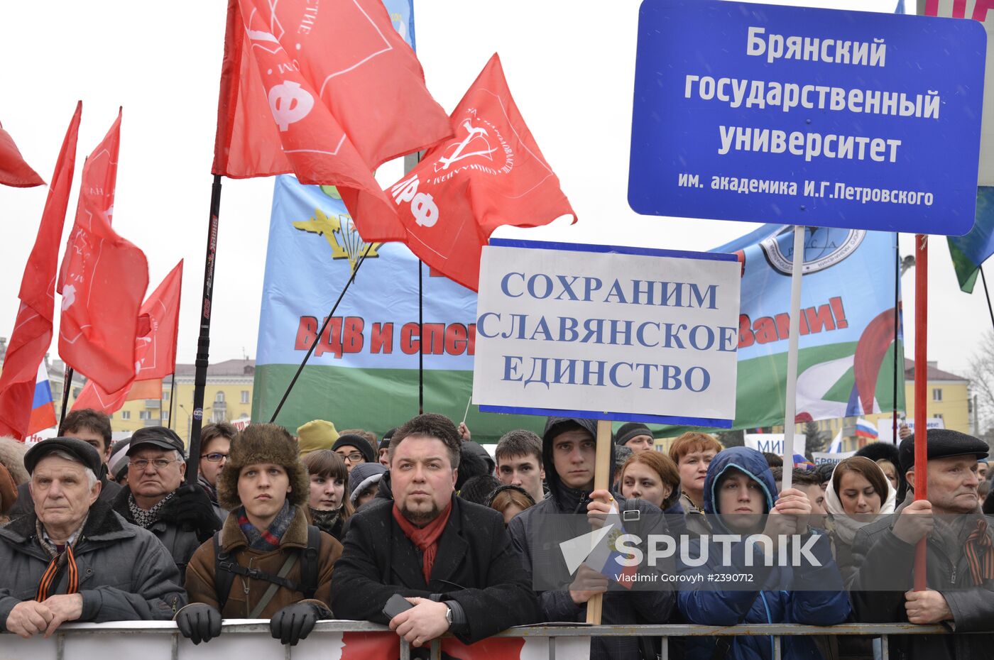 Rallies in support of Russian population in Ukraine