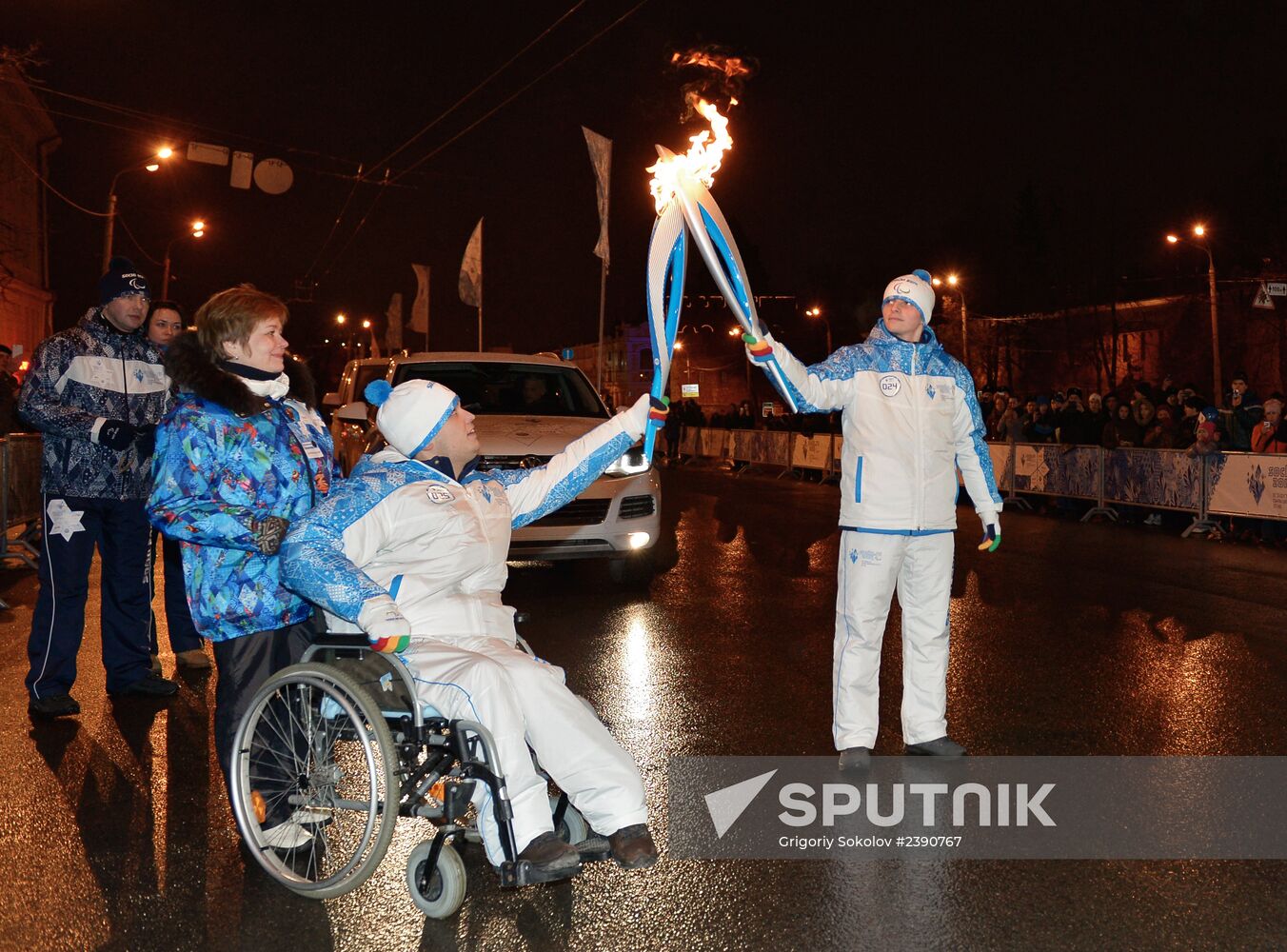 Paralympic torch relay. Nizhny Novgorod