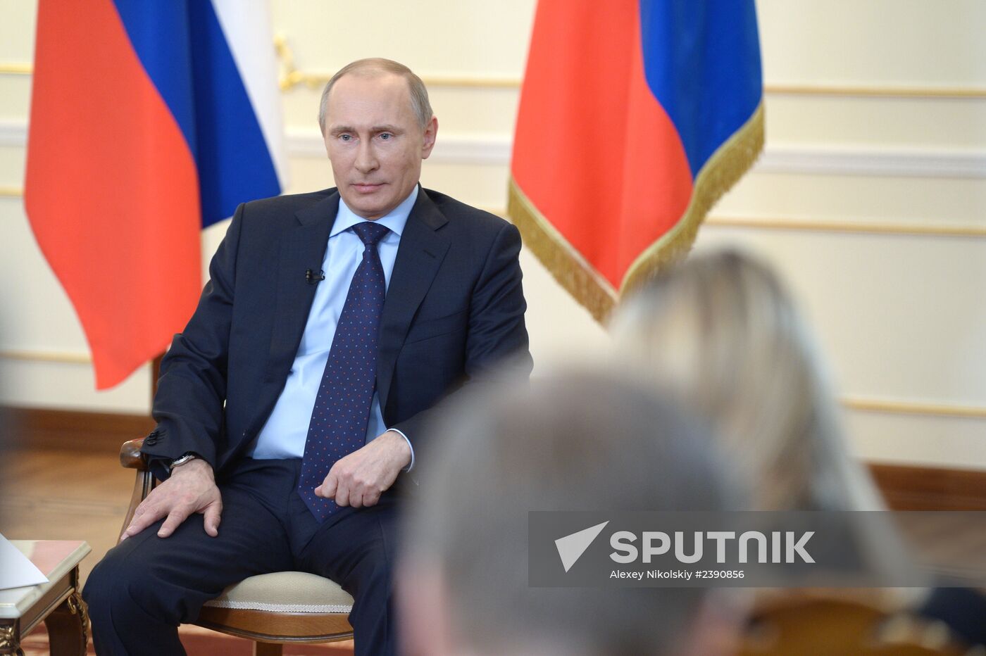 Vladimir Putin meets with journalists at Novo-Ogaryovo residence