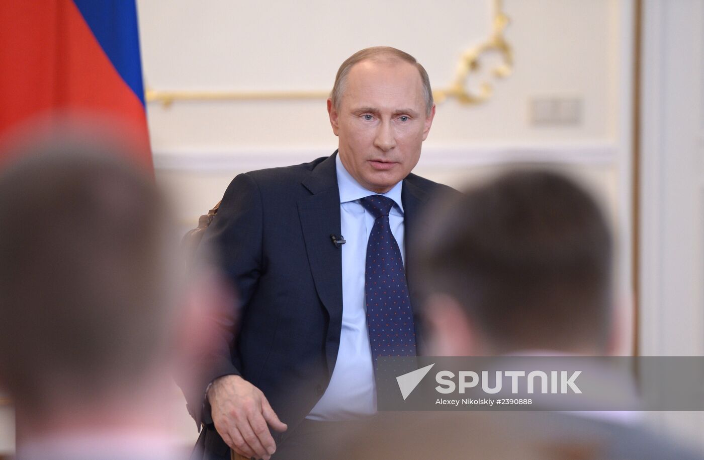 Vladimir Putin meets journalists in Novo-Ogaryovo residence