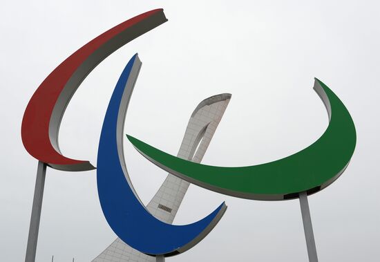 Paralympic symbol "Agitos" in Sochi