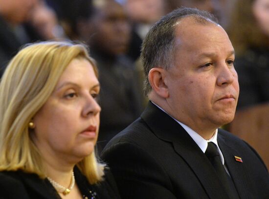 Requiem mass for death anniversary of Hugo Chavez held in Moscow