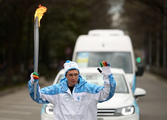 Paralympic Torch Relay. Sochi. Day Two